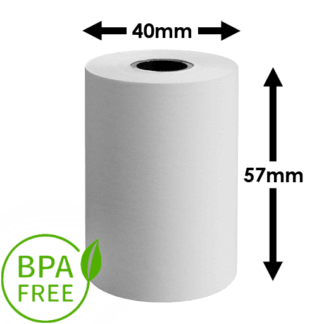 57 x 40mm Thermal Credit Card Rolls