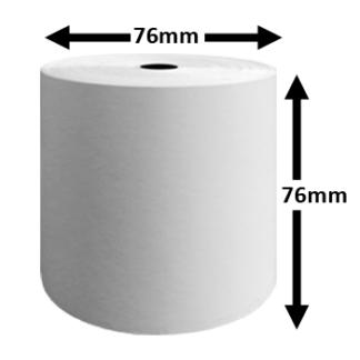 76mm x 76mm Paper Till Rolls