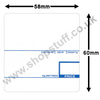 CAS Scale Labels 58 x 60mm