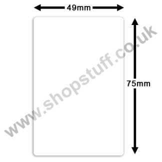 Avery Berkel Plain 49mm x 75mm Thermal Scale Labels
