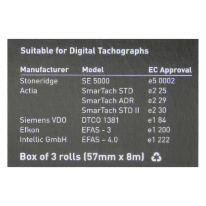 Tachograph Rolls