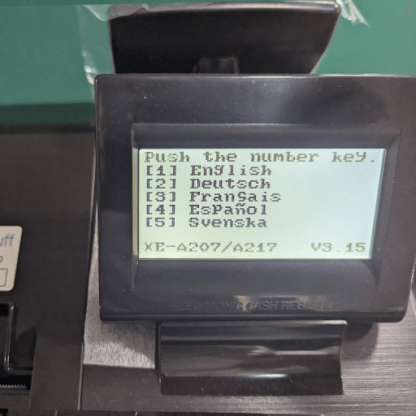 Sharp XE-A217 Display