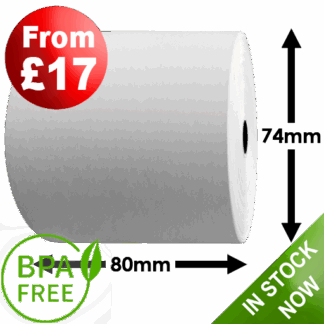 80mm x 80mm Thermal Till Rolls From £17