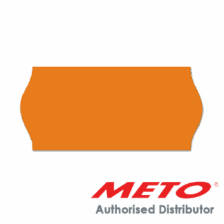 Genuine Meto 26/12 Fluorescent Orange Perm Labels